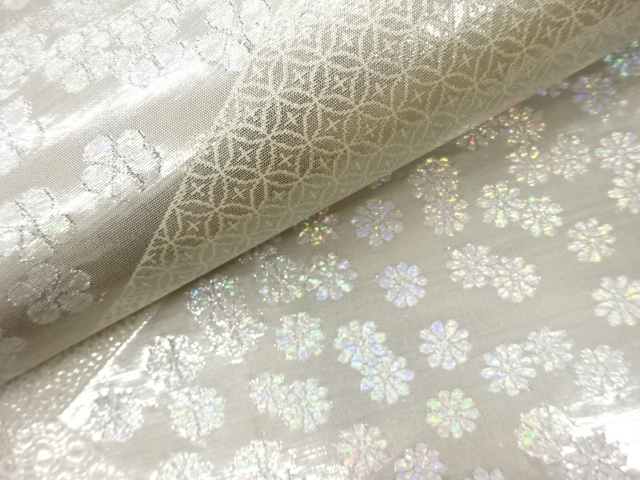 411y28〇プラチナ二重箔 袋帯 連珠狩猟文 唐草 白銀〇美品 成人式 結婚式 411y28〇プラチナ二重箔 袋帯 連珠狩猟文 唐草 白銀〇美品 成人